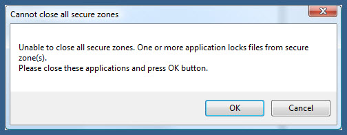 Closing locked secure drive from encrypted cd or encrypted usb